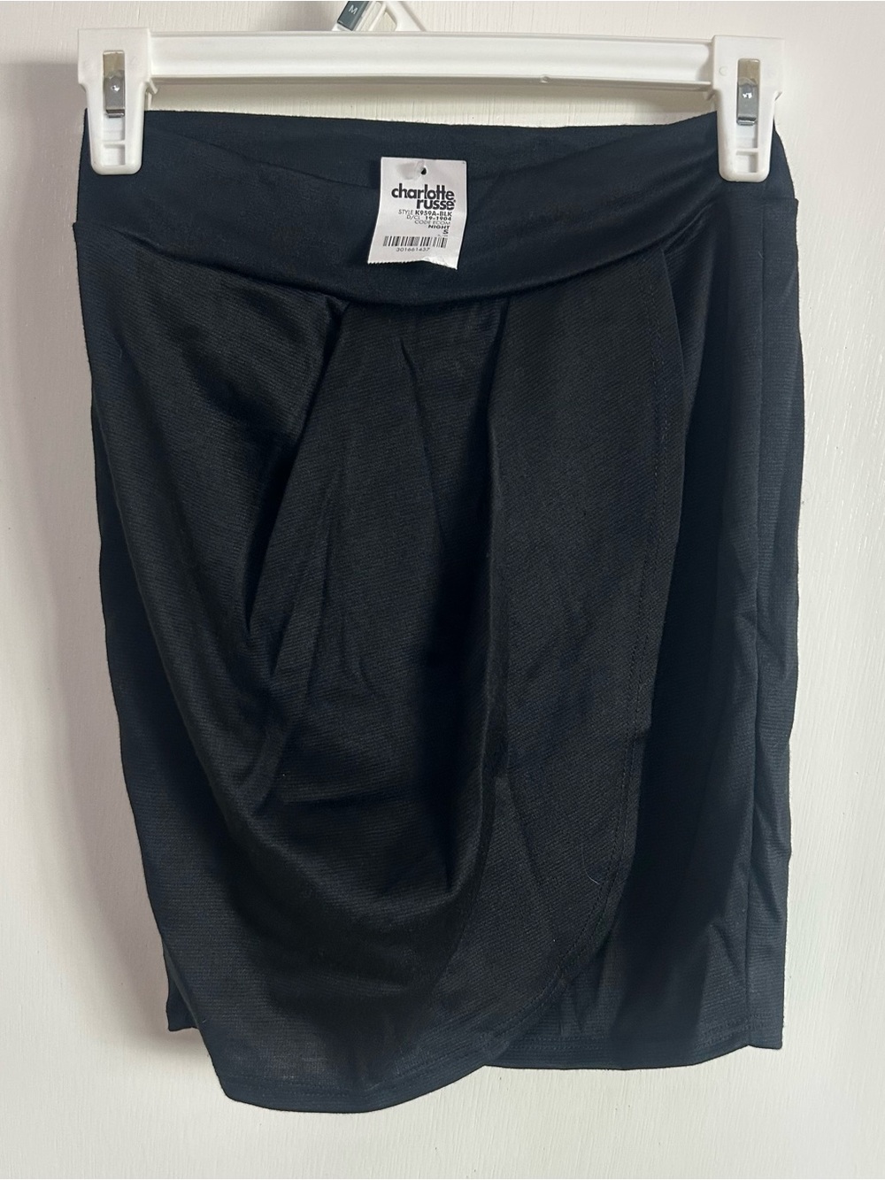 Charlotte Russe “Night Collection” Black Wrap Mini Skirt